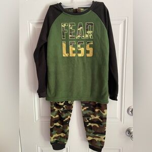 Boys 2 piece Camouflaged Pajamas.  Size 10/12, New